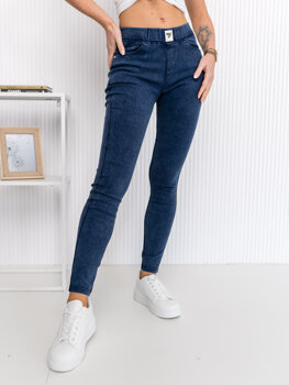 Dam Jeans-leggings Marinblå Bolf W7260