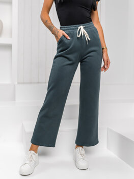 Dam Sweatpants wide leg Grön Bolf W5213