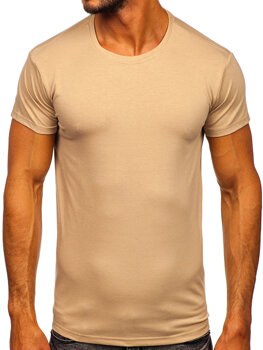 Herr Basic T-shirt Beige 2005-91