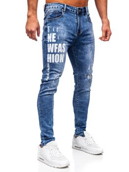 Herr Jeans Slim Fit Blå Bolf TF292