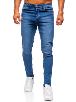 Herr Jeans Slim Fit Marinblå Bolf 6175