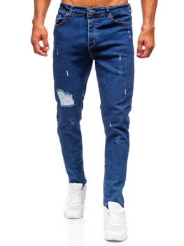 Herr Jeans Slim Fit Marinblå Bolf 6553