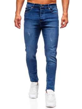 Herr Jeans Slim Fit Marinblå Bolf 6564-1