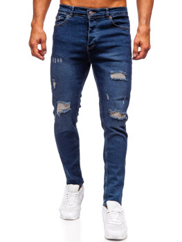 Herr Jeans Slim Fit Marinblå Bolf 6569