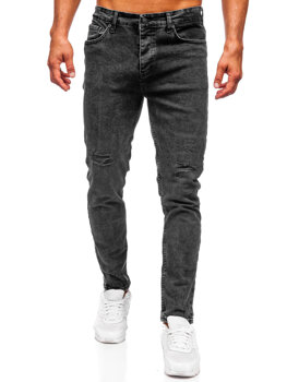 Herr Jeans Slim Fit Svart Bolf 6499