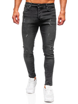 Herr Jeans Slim Fit Svart Bolf 6513