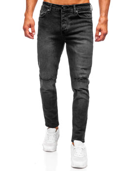 Herr Jeans Slim Fit Svart Bolf 6526