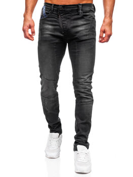 Herr Jeans Slim Fit Svart Bolf MP0025N