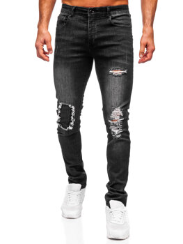 Herr Jeans Slim Fit Svart Bolf MP0085N