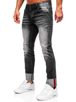 Herr Jeans Slim Fit Svart Bolf MP0106N