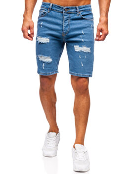 Herr Jeansshorts Blå Bolf 0786