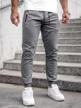 Herr Jogger Sweatpants Antrazitgrå Bolf JX5007A