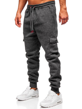 Herr Varm Jogger-sweatpants Grafitgrå Bolf Q1108