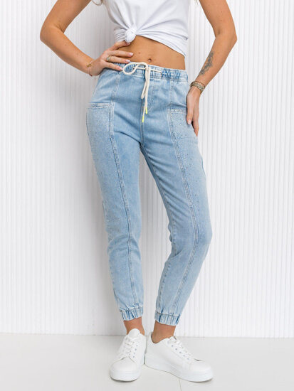 Dam Jeans Mom Fit Blå Bolf BF108