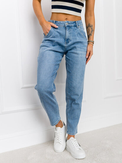 Dam Jeans Mom Fit Blå Bolf H2078