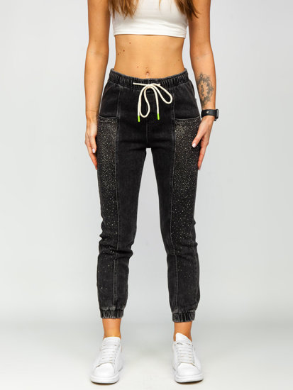 Dam Jeans Mom Fit Svart Bolf BF108