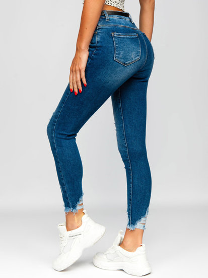 Dam Jeans Skinny Fit med bälte Marinblå Bolf S3958-3P