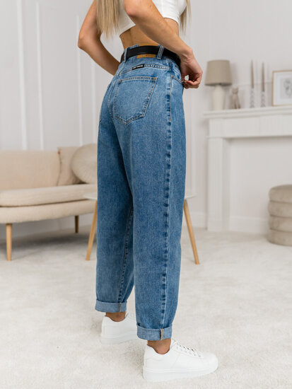 Dam Jeans Slouchy Blå Bolf BS586