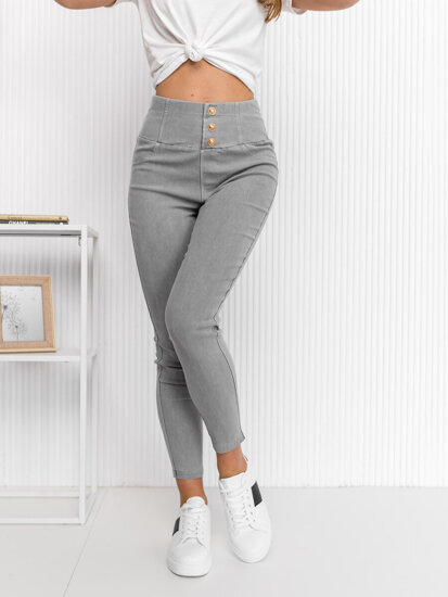 Dam Jeans-leggings Grå Bolf S110