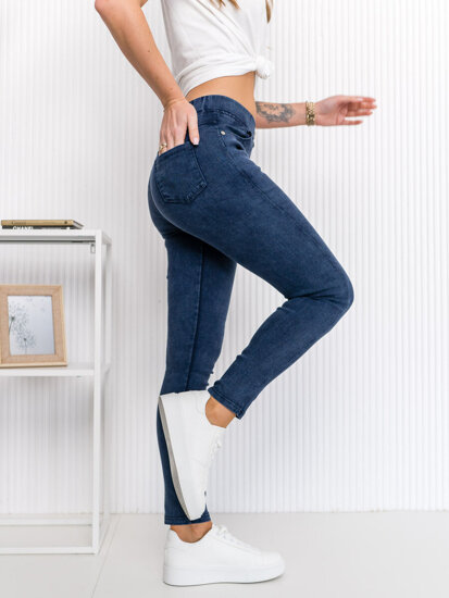 Dam Jeans-leggings Marinblå Bolf W7260