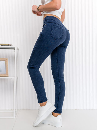 Dam Jeans-leggings Marinblå Bolf W7260