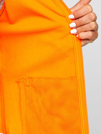 Dam Lättviktsjacka i softshell Svart-Orange Bolf HH018