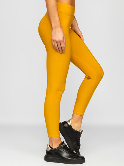 Dam Leggings Kamelfärgad Bolf YW01053