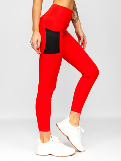 Dam Leggings Röd Bolf XL009