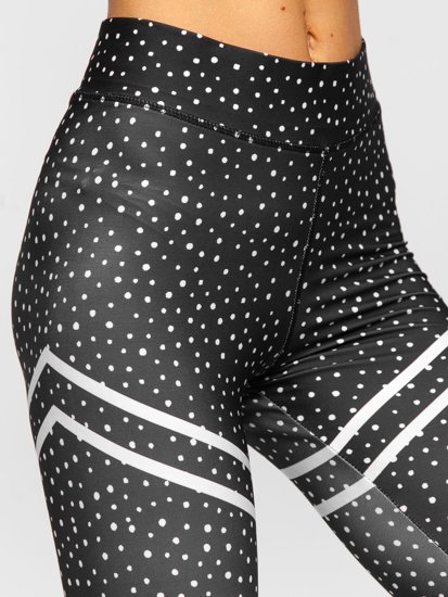 Dam Leggings Svart Bolf 0933