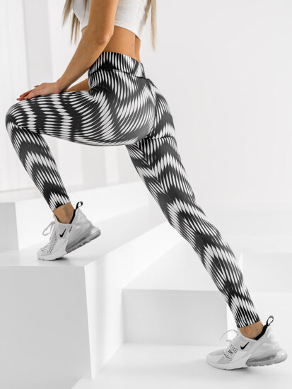 Dam Leggings Svart-Vit Bolf 20700