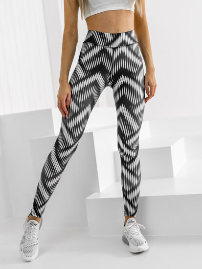 Dam Leggings Svart-Vit Bolf 20700