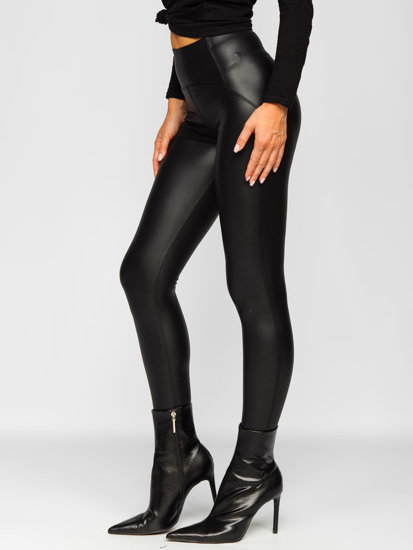 Dam Leggings i fuskskinn Svart Bolf J51700