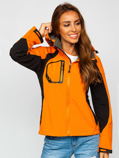 Dam Övergångsjacka i softshell Orange Bolf 9055