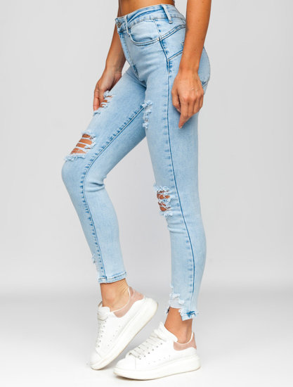 Dam Push Up Jeans Blå Bolf A20-2