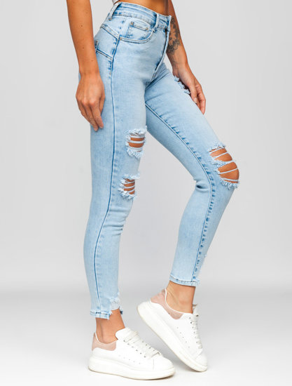 Dam Push Up Jeans Blå Bolf A20-2