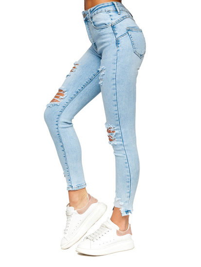 Dam Push Up Jeans Blå Bolf A20-2