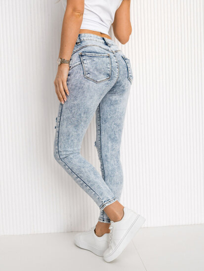 Dam Push Up Jeans Blå Bolf TR5819