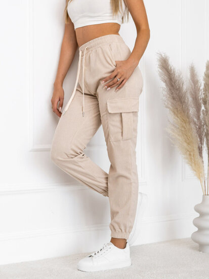 Dam Randiga Cargo-joggers Beige Bolf W7861