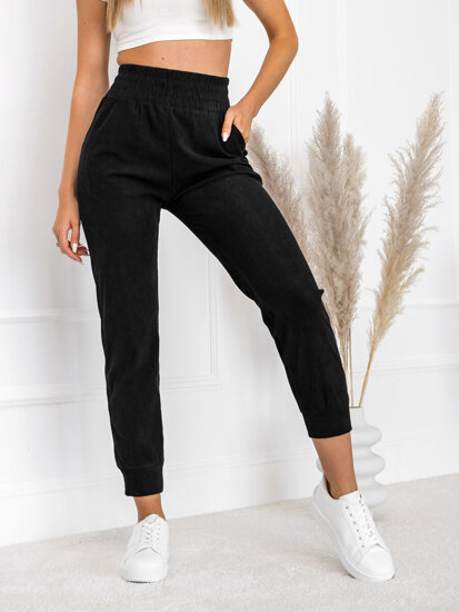 Dam Randiga Sweatpants Svart Bolf W7855