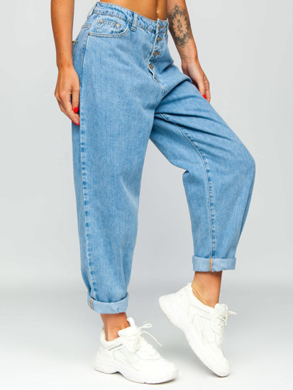 Dam Säckiga Jeans Blå Bolf BS583