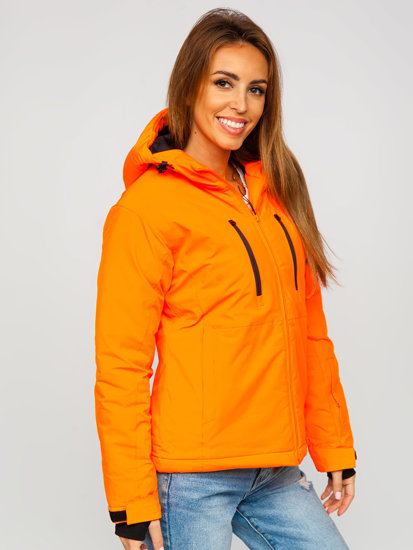 Dam Sportig Vinterjacka Orange Bolf HH012