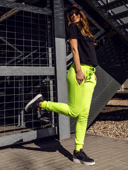 Dam Sweatpants Grön-Neon Bolf CK-01B