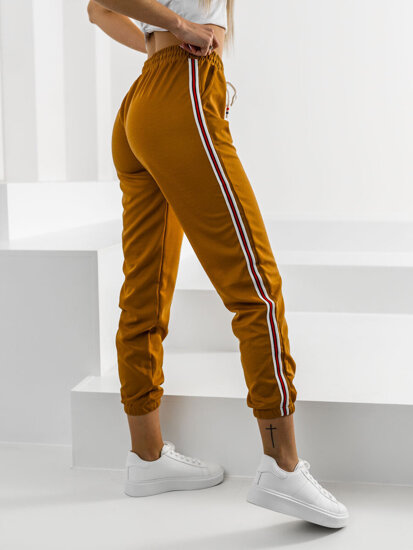 Dam Sweatpants Kamelfärgad Bolf YW01020A