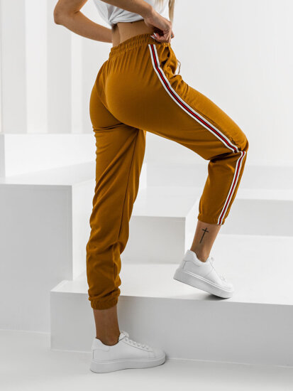 Dam Sweatpants Kamelfärgad Bolf YW01020A