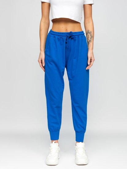 Dam Sweatpants Mörkblå Bolf 0011