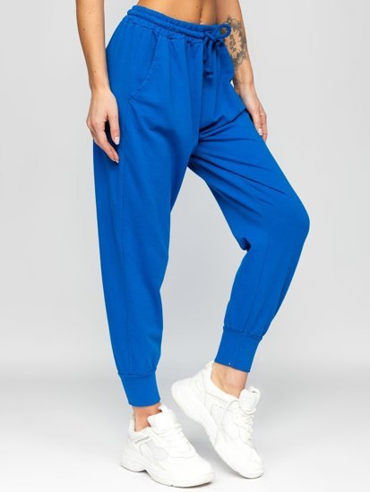 Dam Sweatpants Mörkblå Bolf 0011