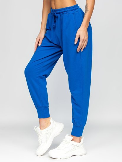 Dam Sweatpants Mörkblå Bolf 0011