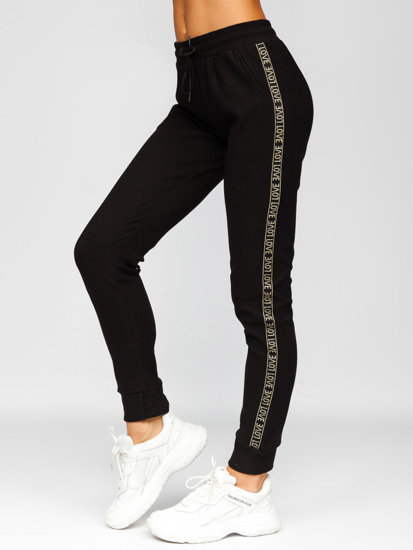 Dam Sweatpants Svart Bolf W6962