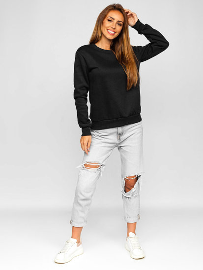 Dam Sweatshirt Svart Bolf W01A