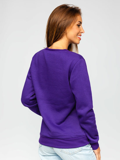 Dam Sweatshirt Violett Bolf W01A